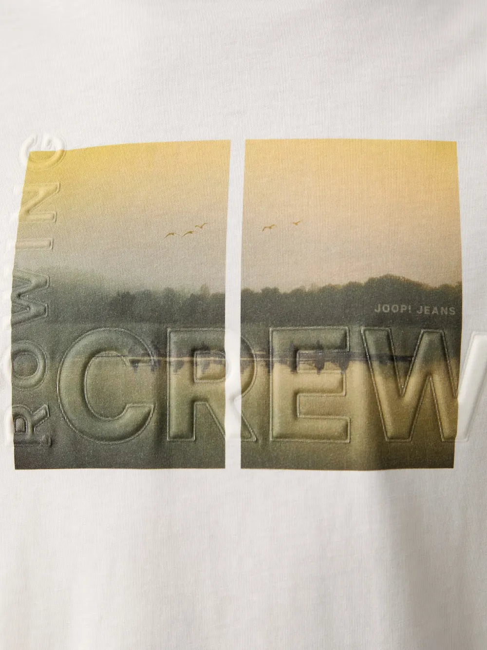 Joop! T-shirt met print Wit