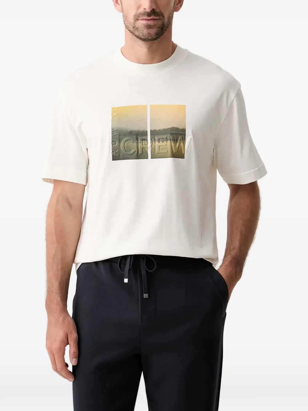 Joop! graphic-print crew-neck T-shirt | White | Image 1
