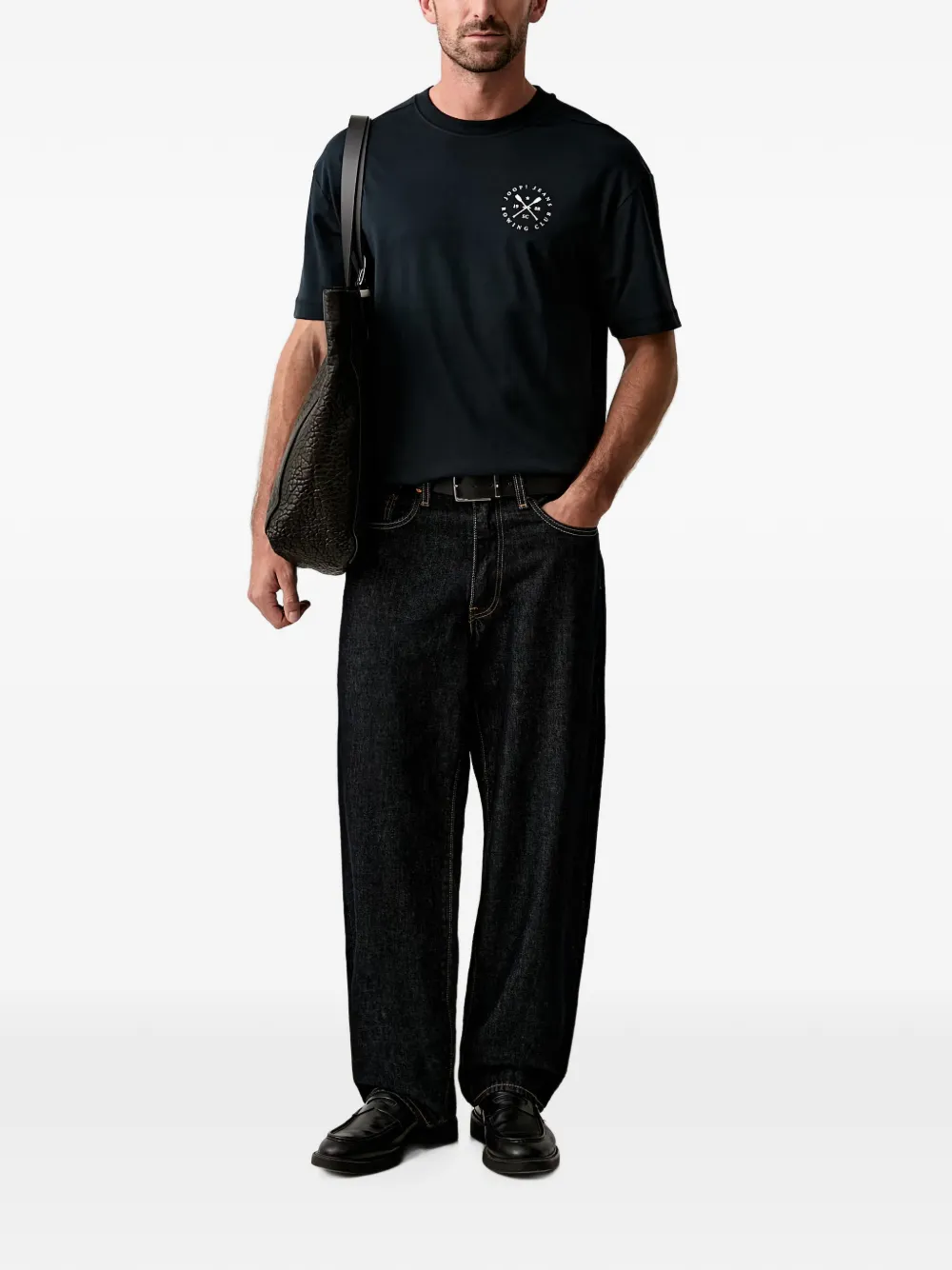 Joop! T-shirt met logoprint Zwart