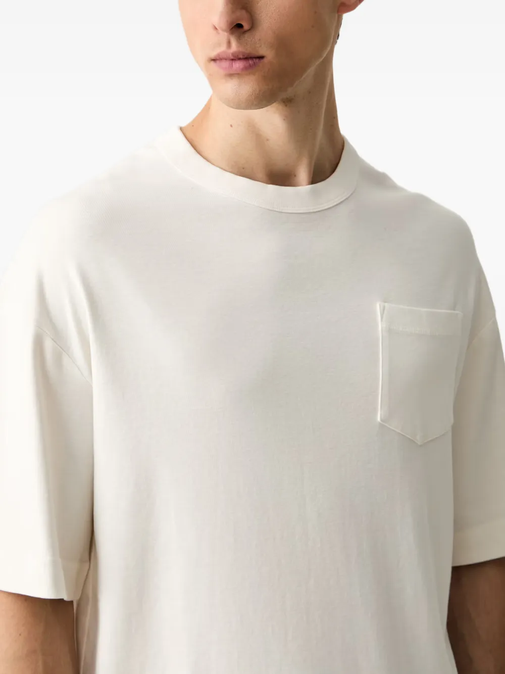 Joop! T-shirt met opgestikte zak Beige