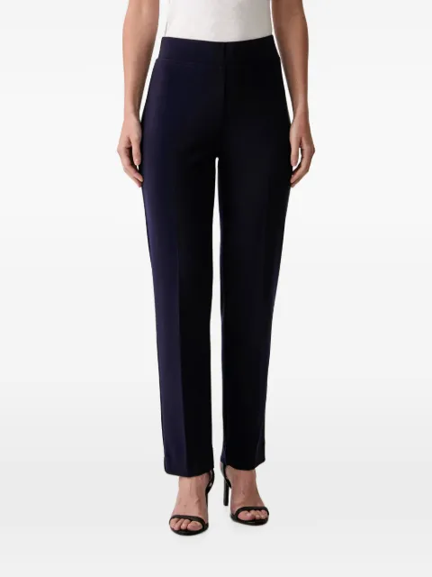 Joseph Ribkoff pressed-crease rear-slit trousers