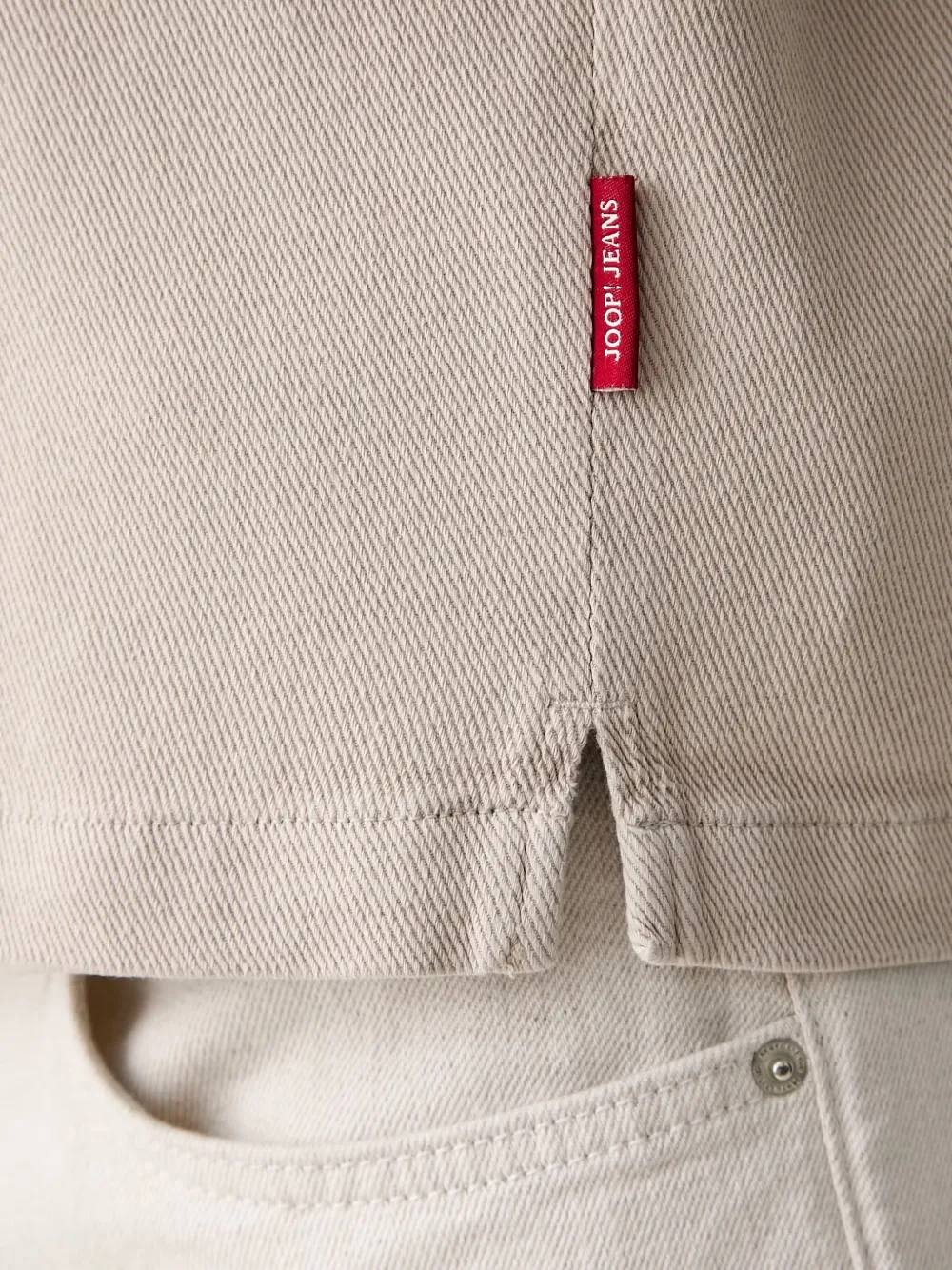 Joop! Button-up shirtjack Wit