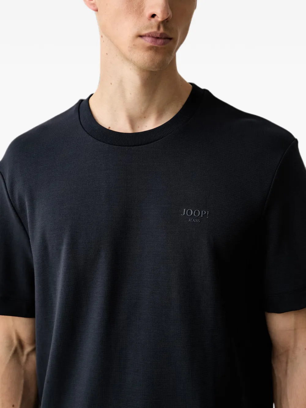 Joop! T-shirt met logoprint Blauw