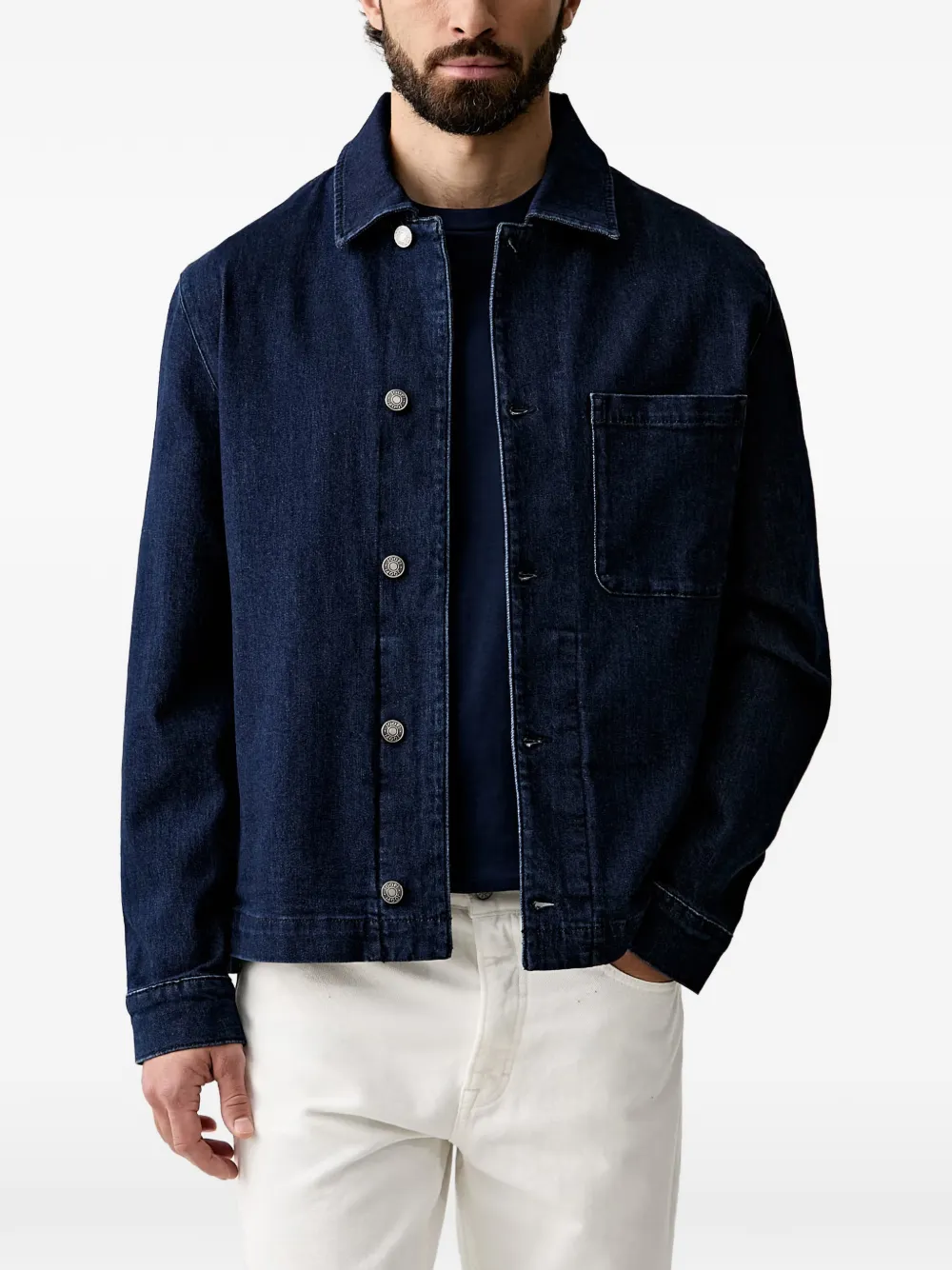 Joop! chest-pocket denim jacket - Blu