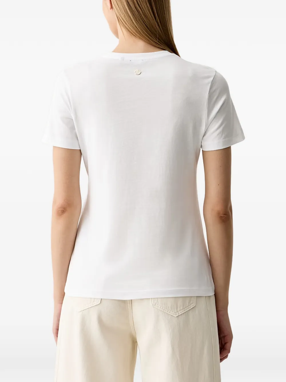 Joop! T-shirt met bloemenprint Wit
