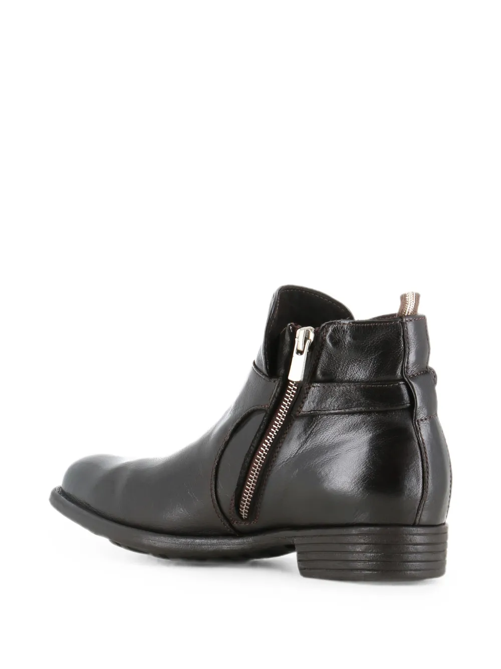 Officine Creative buckle-detail side-zip boots Bruin