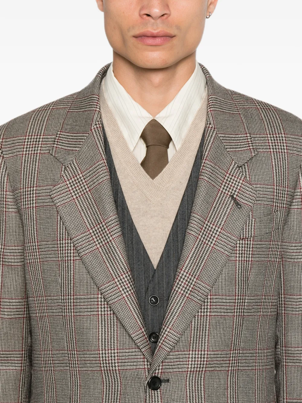 Reveres 1949 Blazer met enkele rij knopen Beige