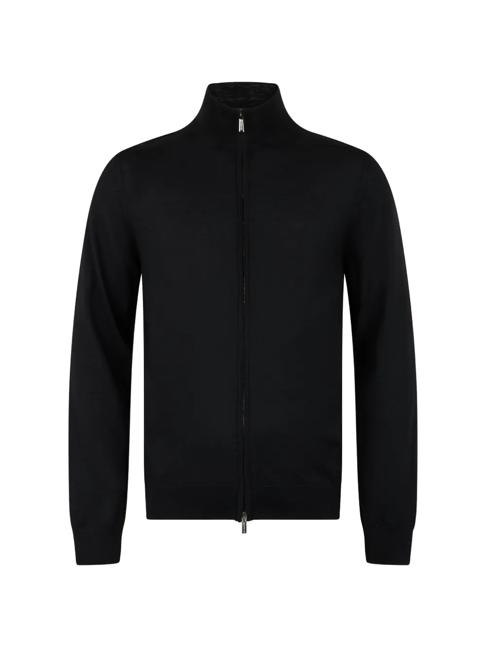 Moorer high-neck zip-up cardigan - Nero
