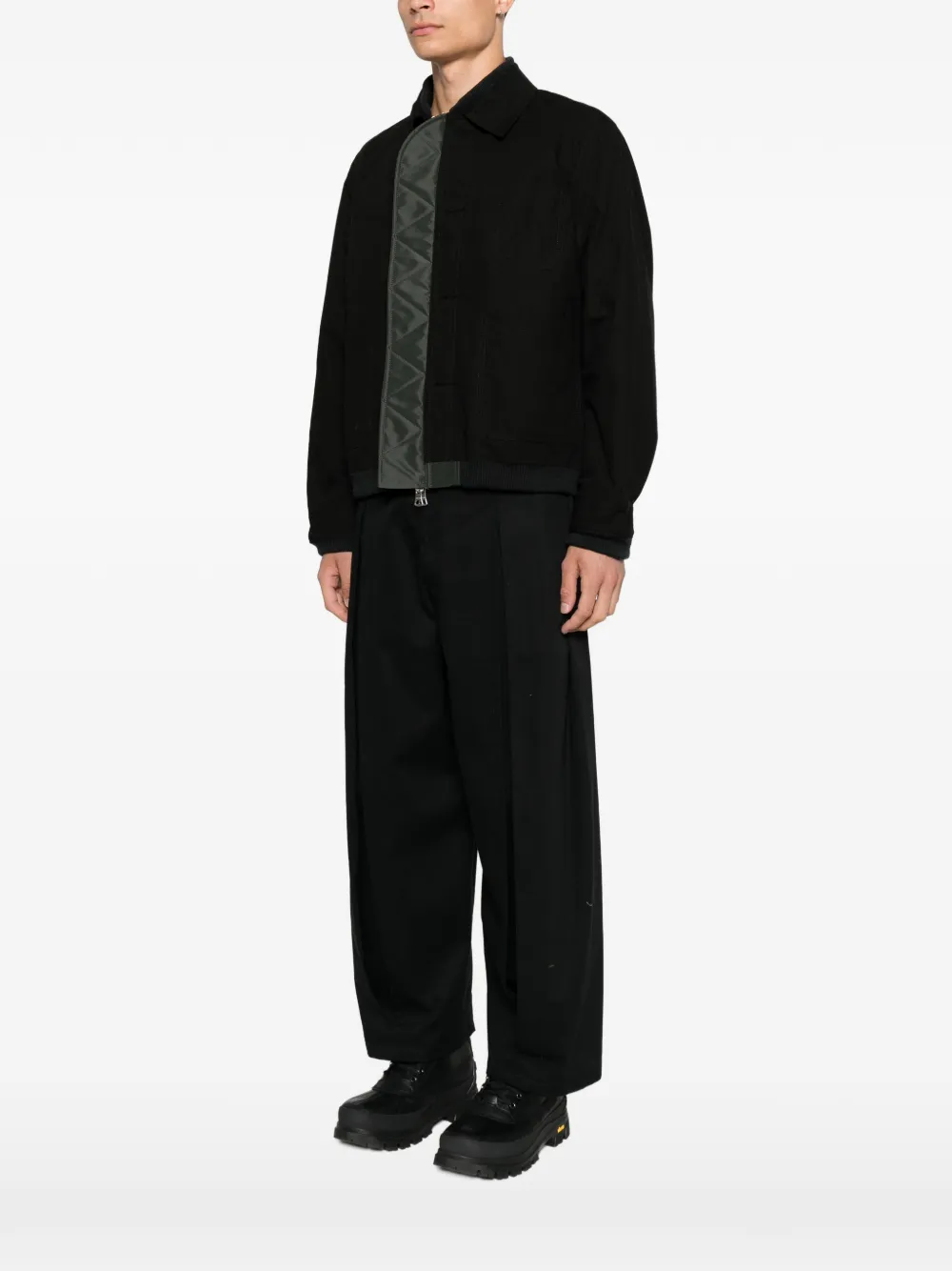 sacai Omkeerbaar jack Zwart