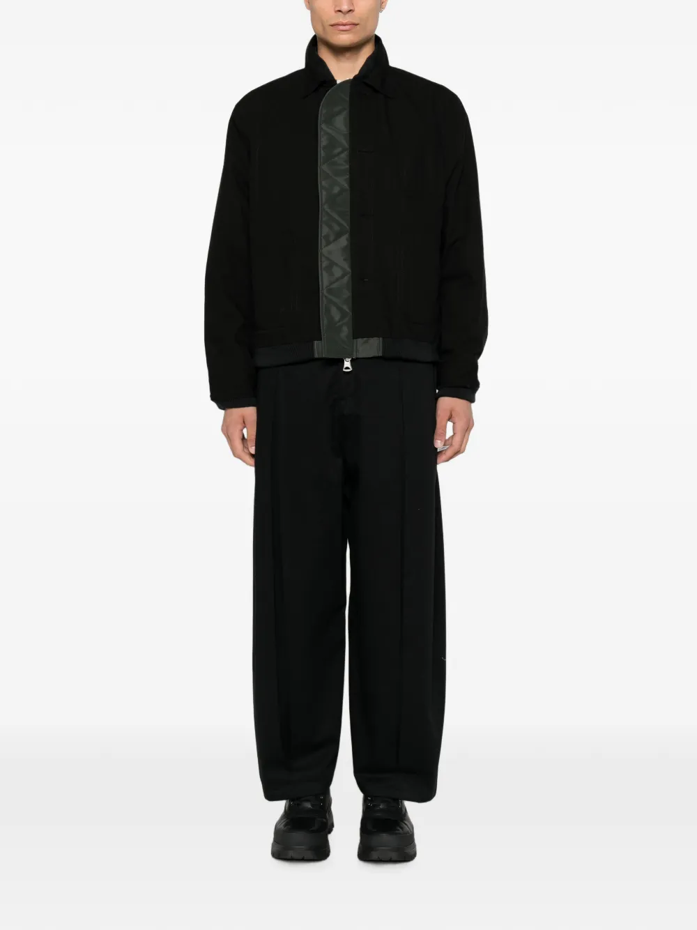 sacai Omkeerbaar jack Zwart