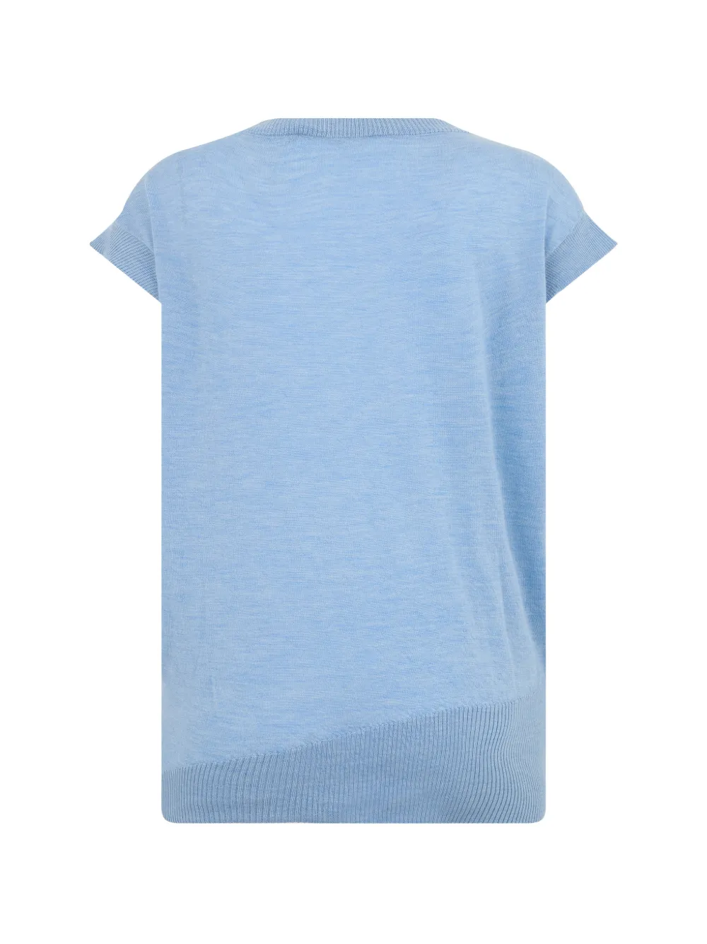Moorer Kasjmier trui met korte mouwen Blauw