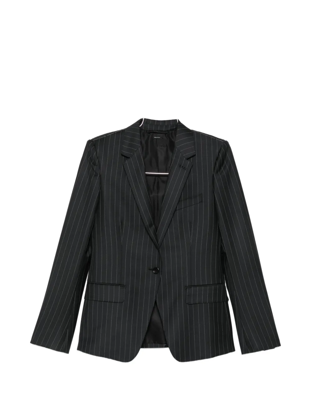 TOM FORD pinstripe-pattern single-breasted blazer - Black