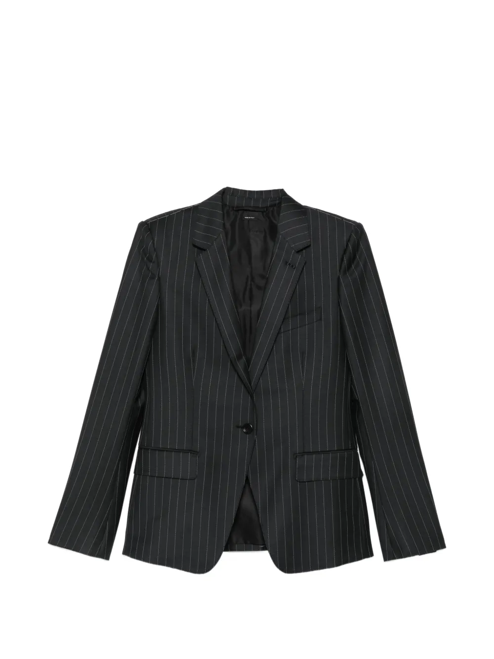 TOM FORD pinstripe-pattern single-breasted blazer - Schwarz