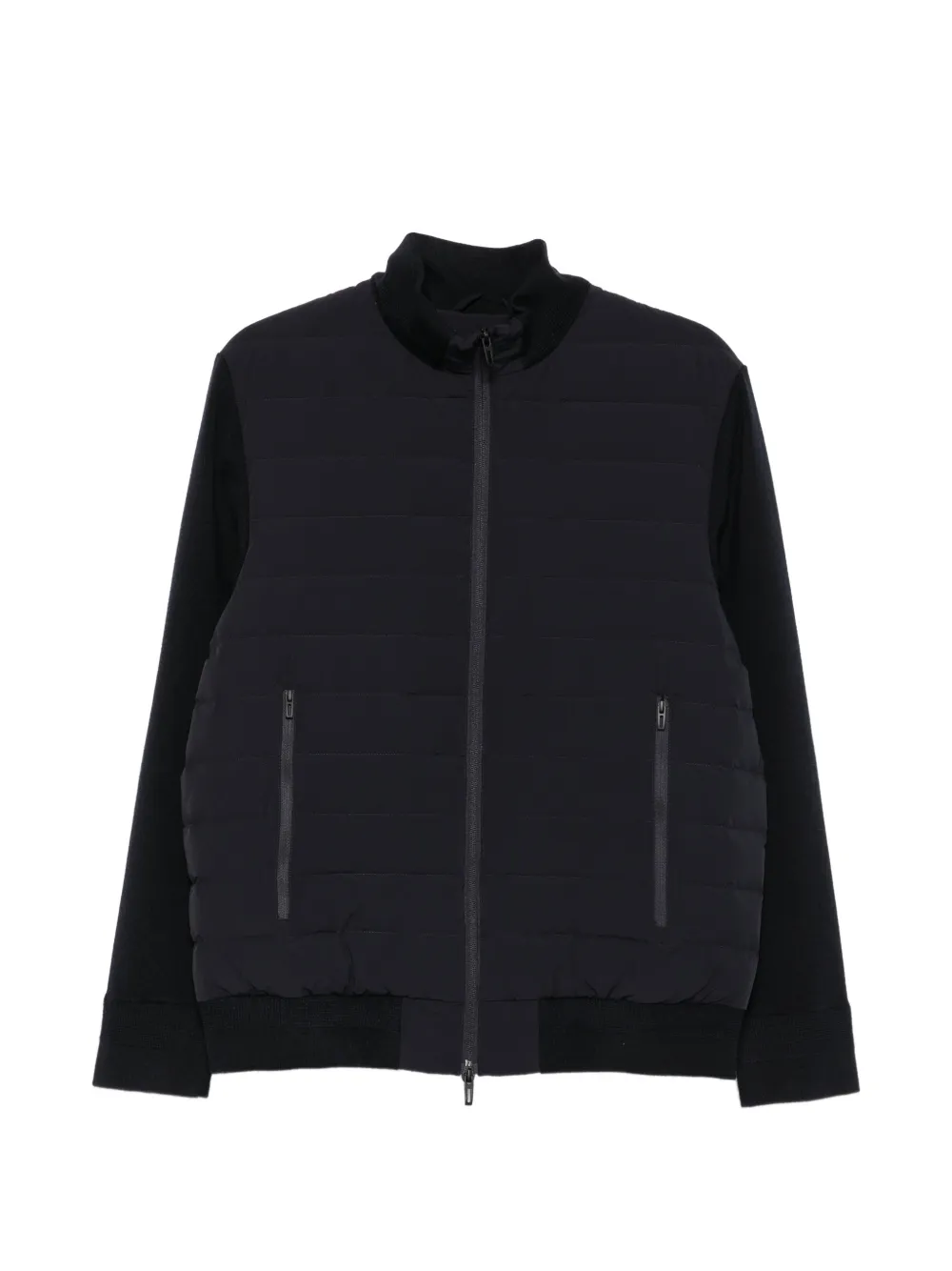 Emporio Armani quilted panel-sleeve jacket - Blu