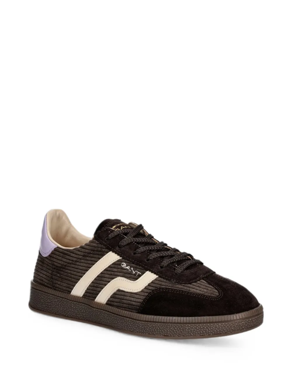Gant corduroy-panelled sneakers Bruin