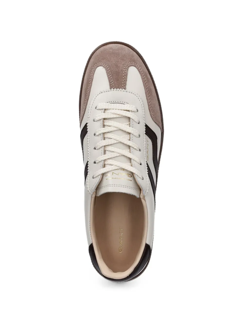 Gant logo-print panelled sneakers Beige