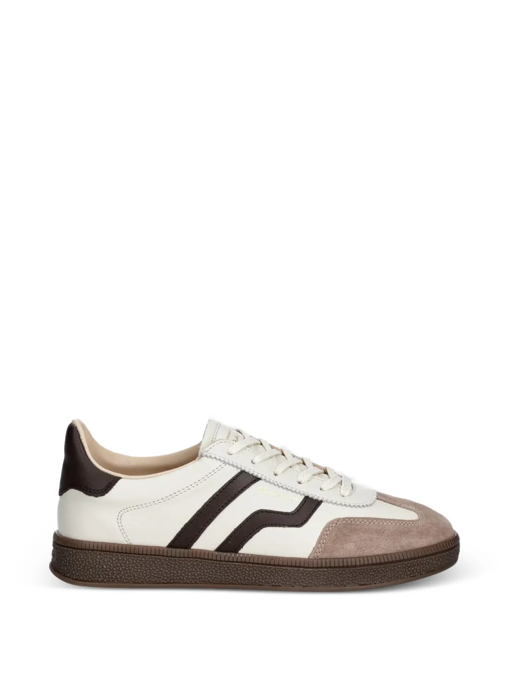 Gant logo-print panelled sneakers Beige