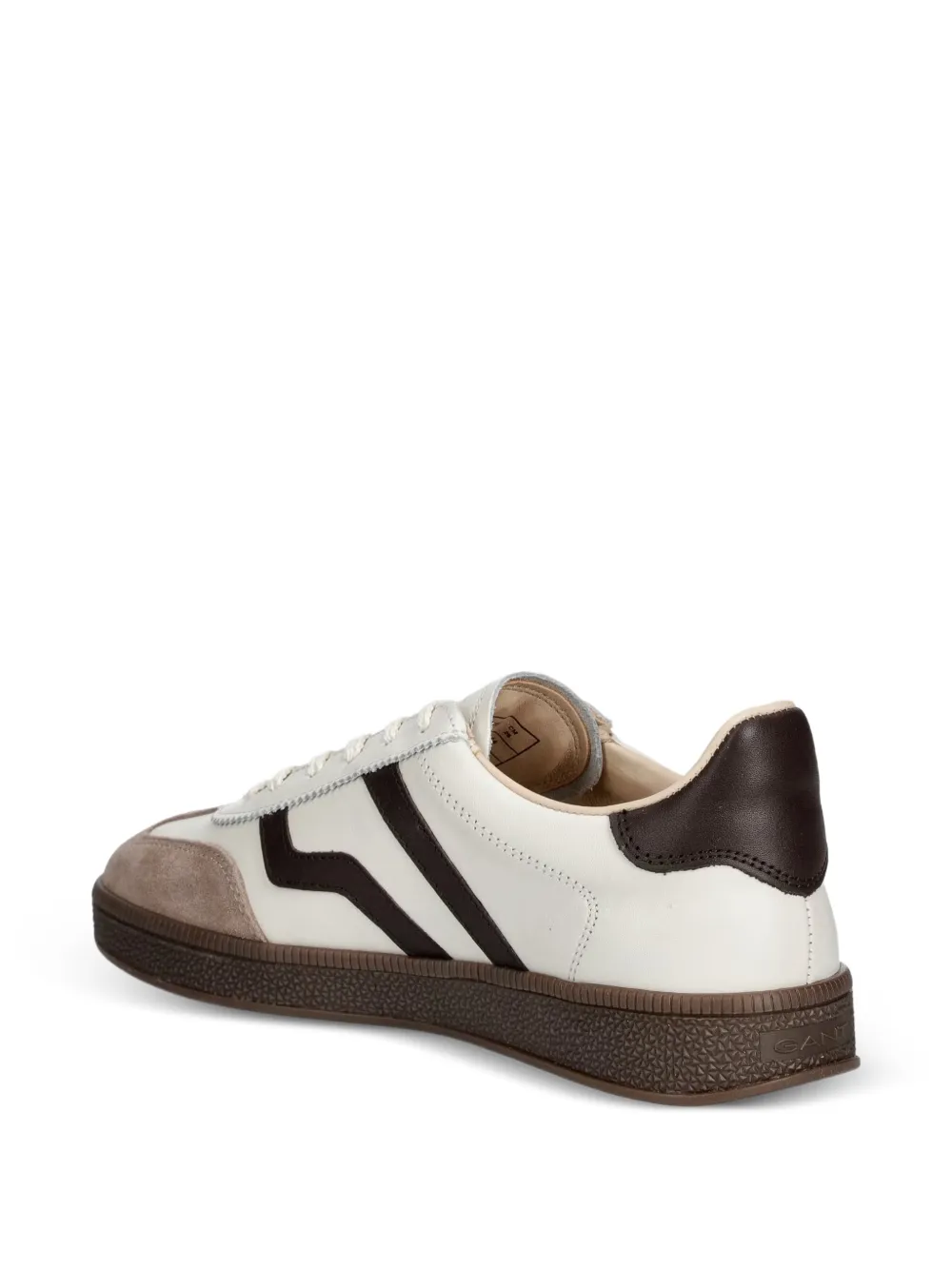 Gant logo-print panelled sneakers Beige