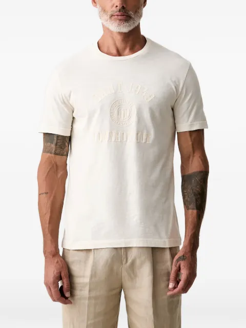 Gant logo-print slub-texture T-shirt
