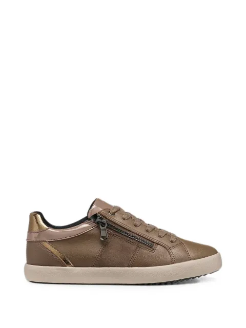 Geox tenis con paneles y cierre lateral