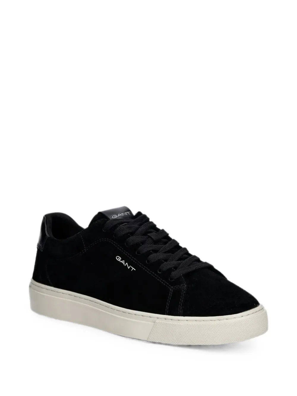 Gant MC Julien suede logo-print sneakers Zwart