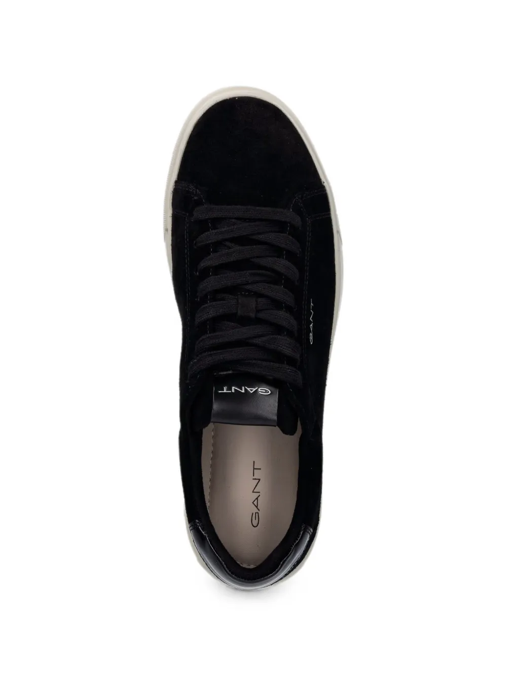 Gant MC Julien suede logo-print sneakers Zwart
