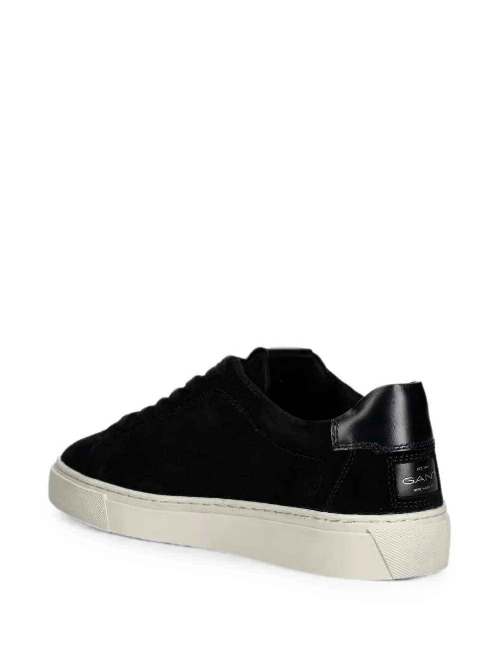 Gant MC Julien suede logo-print sneakers Zwart