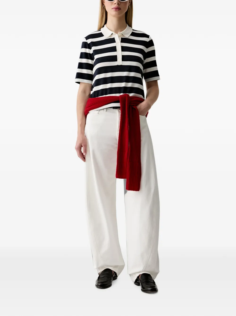 Gant Gestreept poloshirt Blauw
