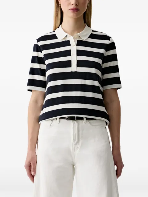 Gant playera tipo polo manga corta con rayas estampadas