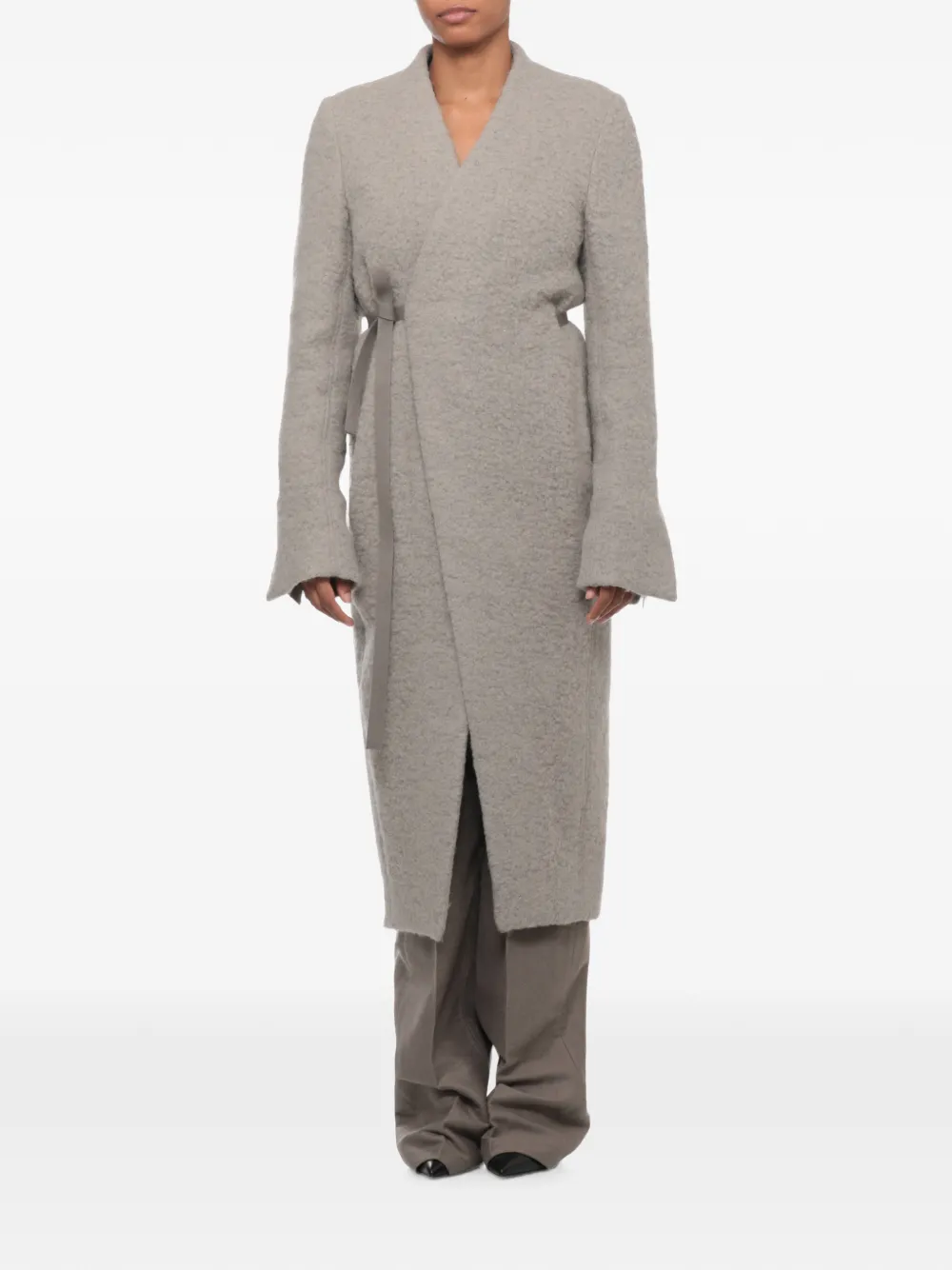 Rick Owens Zachte Cyclops jas Grijs