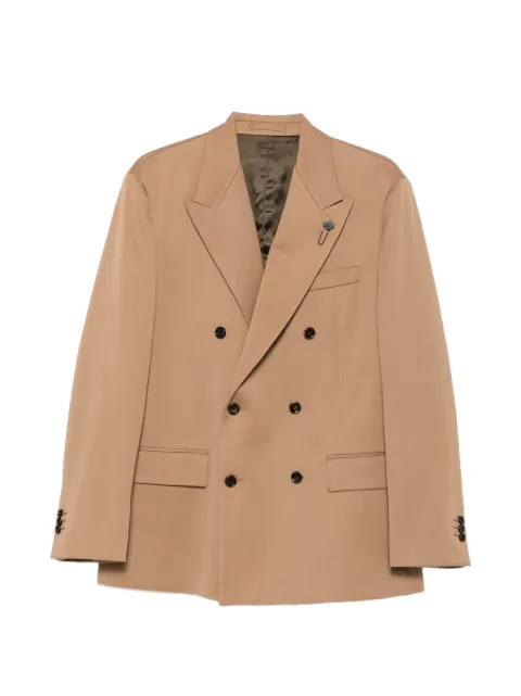Lardini double-breasted peak-lapel blazer