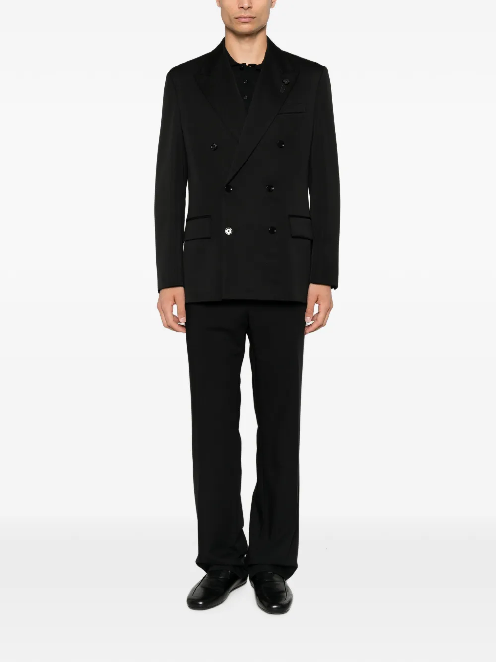 Lardini Blazer met dubbele rij knopen Zwart