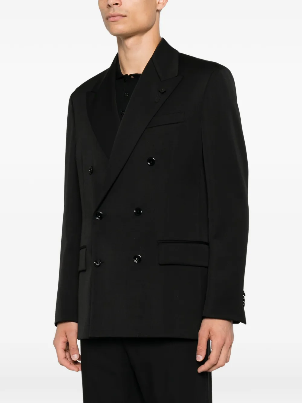Lardini Blazer met dubbele rij knopen Zwart