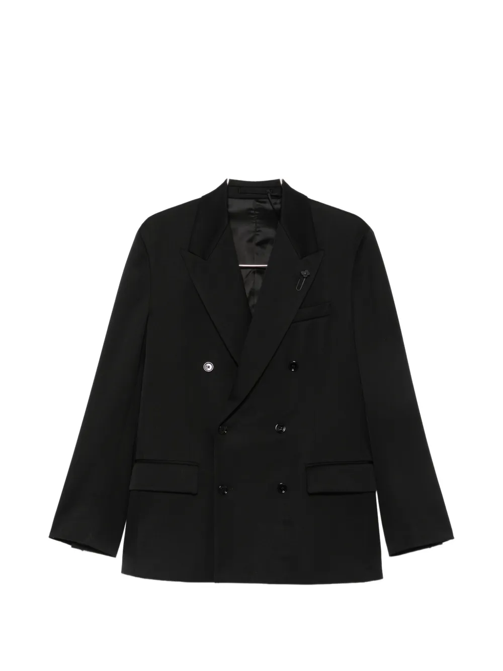 Lardini double-breasted blazer - Nero
