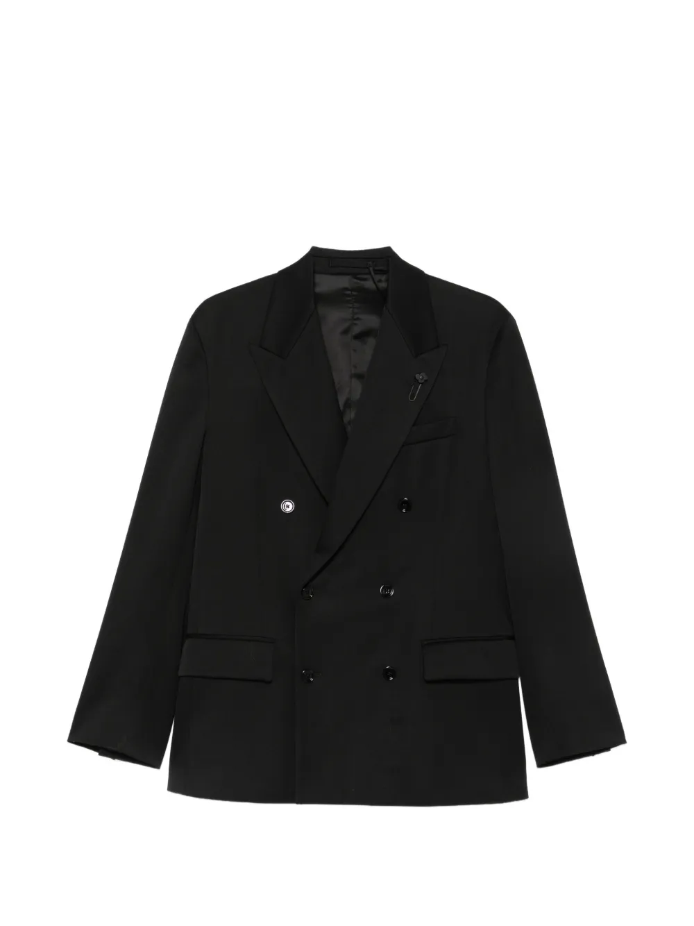 Lardini double-breasted blazer - Nero
