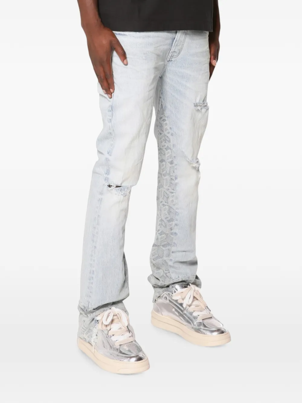 Purple Brand P004 flared jeans Blauw