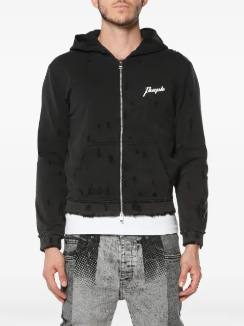 Purple Brand distressed hoodie