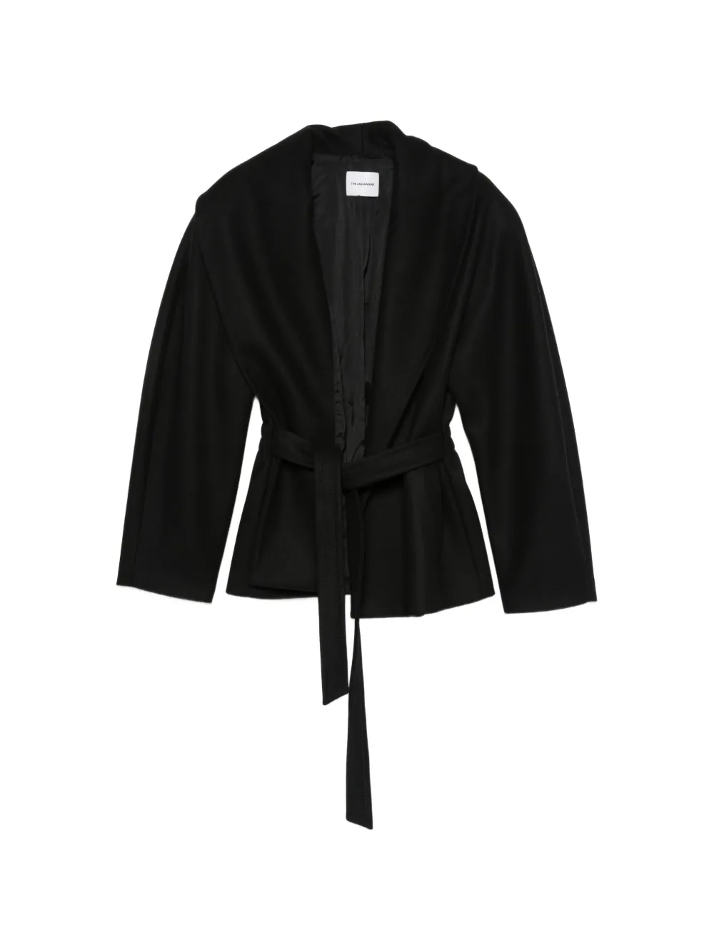 THE ANDAMANE Niki long-sleeve belted jacket - Schwarz