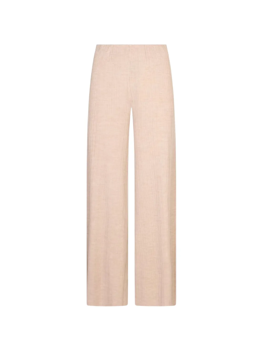 Agnona ribbed-knit wide-leg trousers Roze