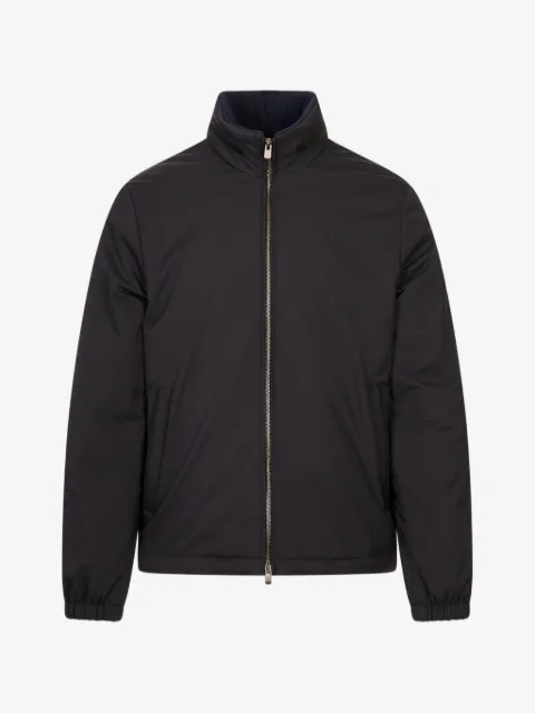 Agnona logo-plaque jacket