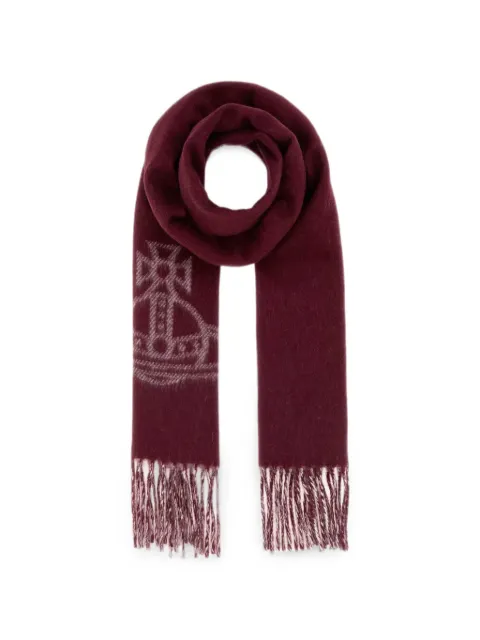 Vivienne Westwood Orb-motif fringed scarf