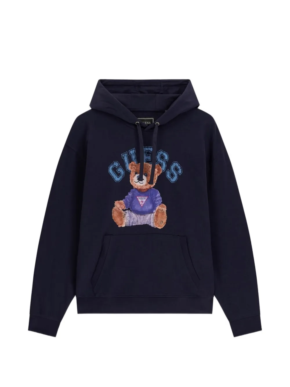 GUESS USA Teddy Bear hoodie met teddybeer-print en logo-print Blauw
