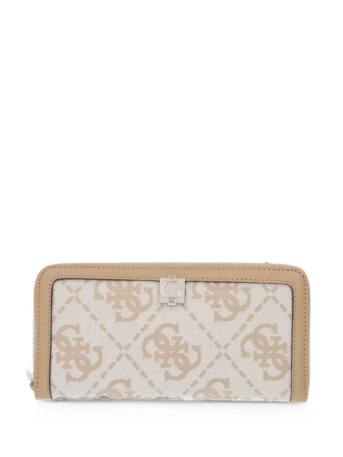 GUESS USA logo-monogram zip-around wallet