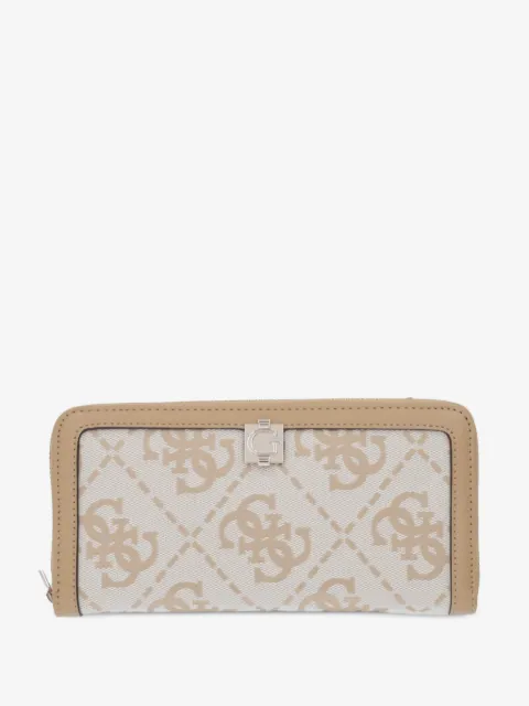 GUESS USA logo-monogram zip-around wallet