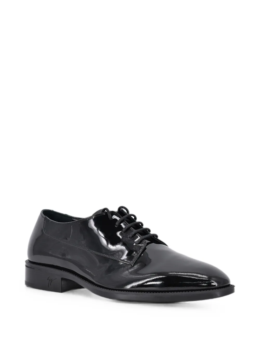 Giuseppe Zanotti patent-leather Derby shoes Zwart