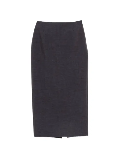 Mugler falda midi con cremallera