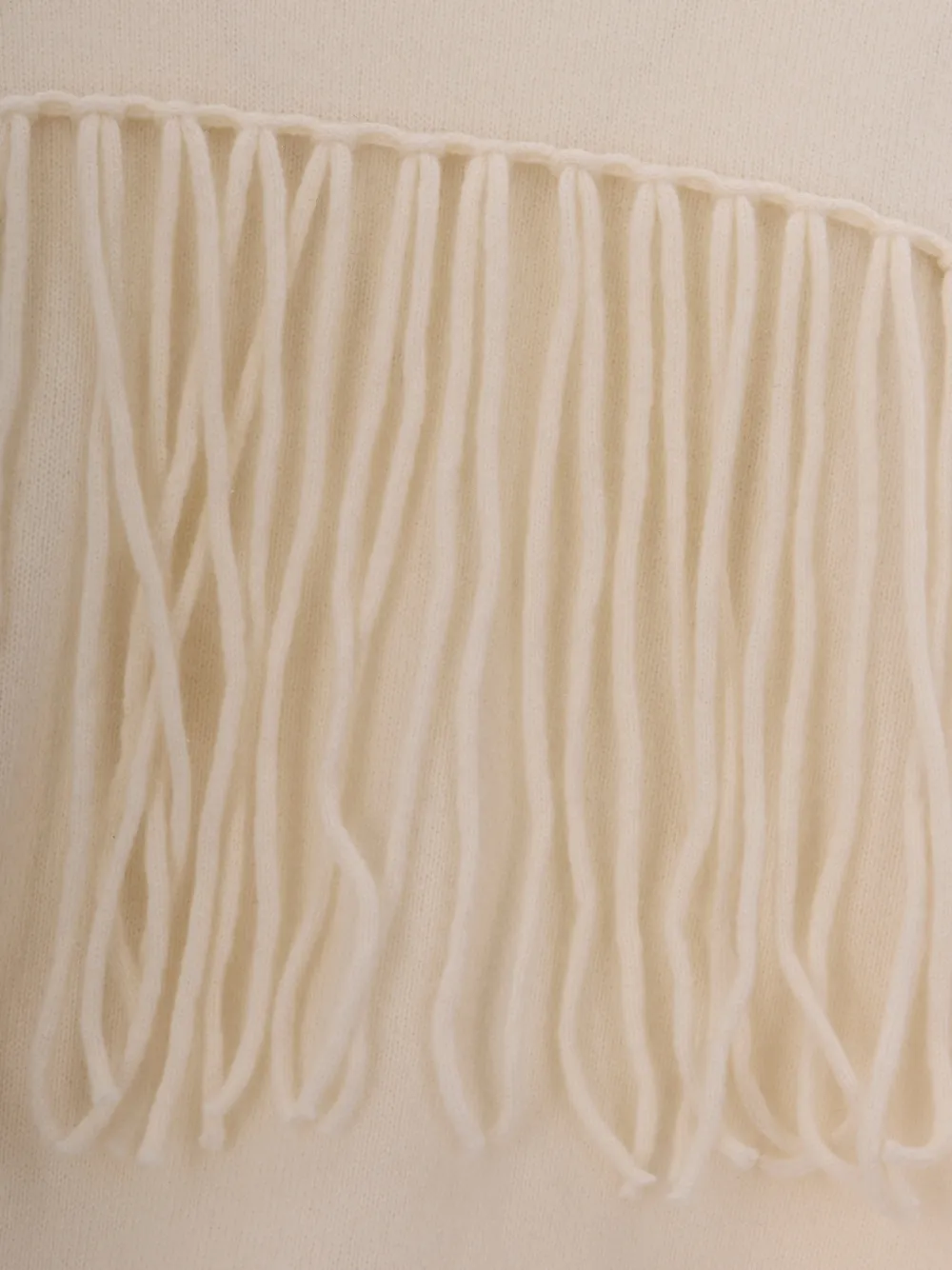 P.A.R.O.S.H. Kasjmier trui met franje Beige