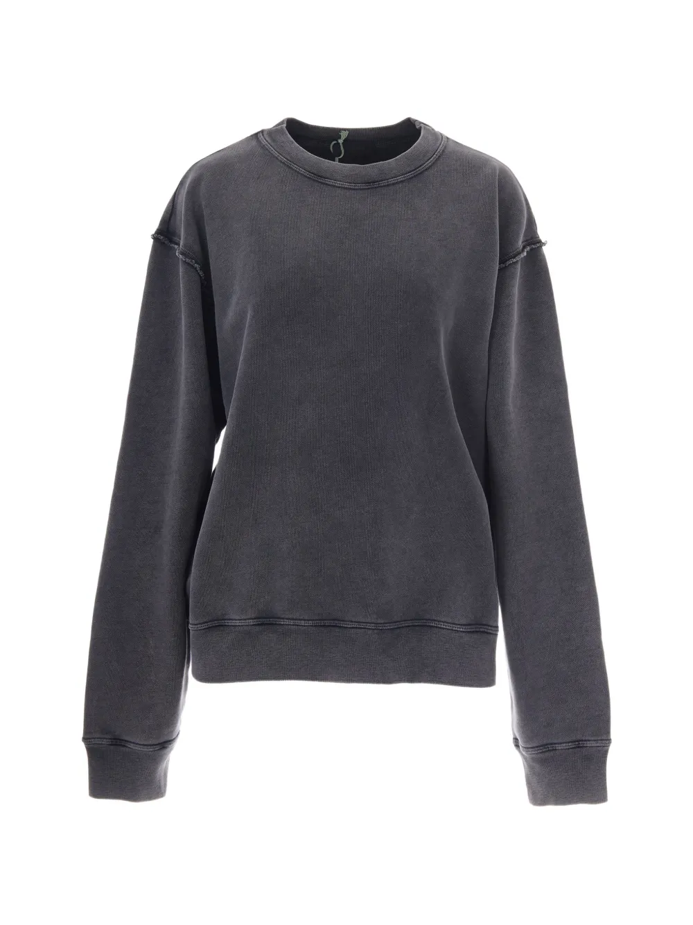 Haikure open-back raw-edge sweatshirt - Grau