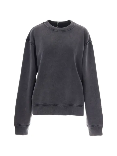 Haikure open-back raw-edge sweatshirt