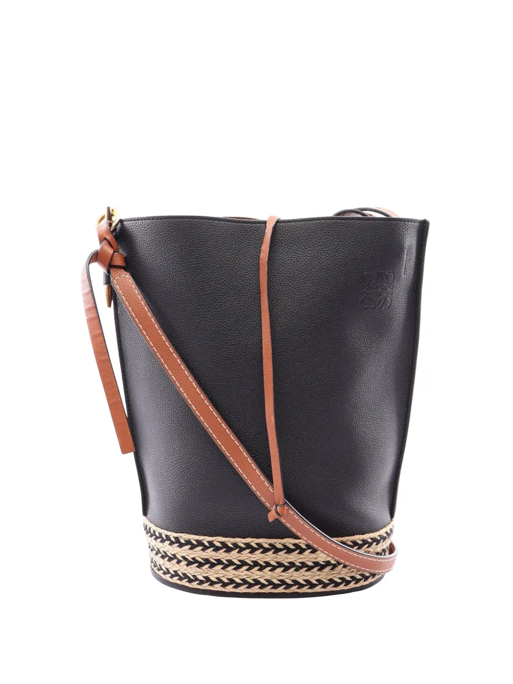 Loewe Pre-Owned 2010-2026 Leather Gate bucket bag - Schwarz